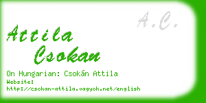 attila csokan business card