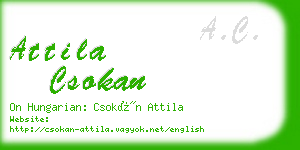 attila csokan business card